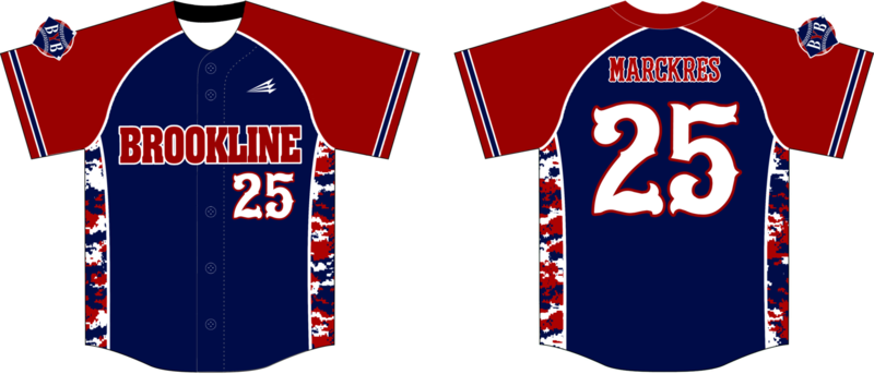 Brookline Custom HexaFlex Baseball Jersey #2c