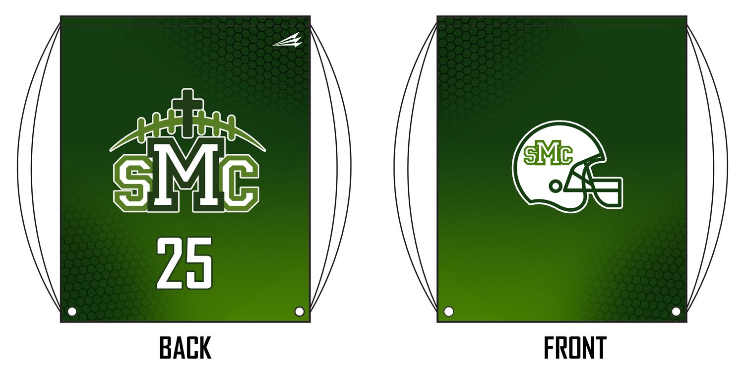 SMC Eagles Football Custom Drawstring Bag
