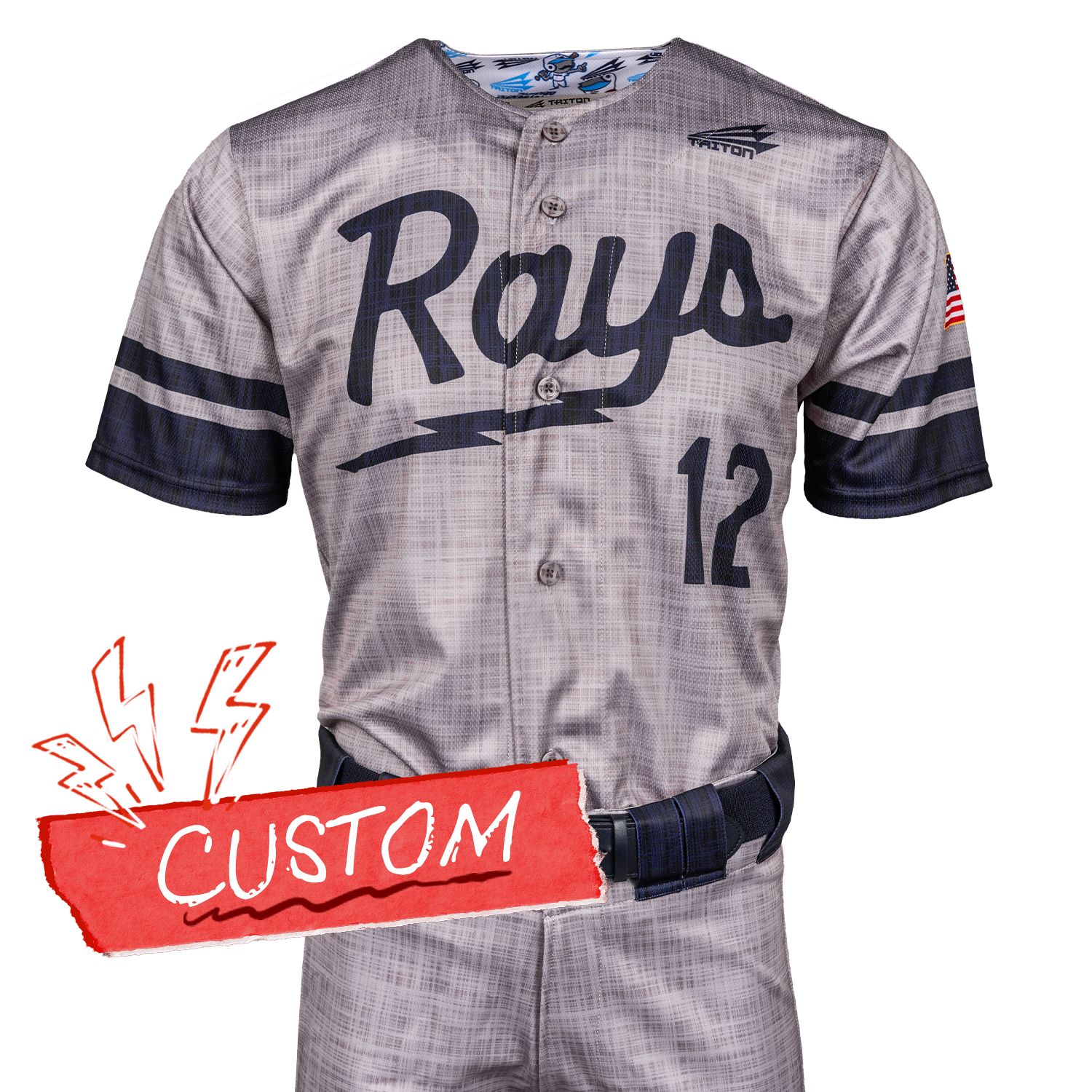 Triton Rays Custom Baseball Jersey