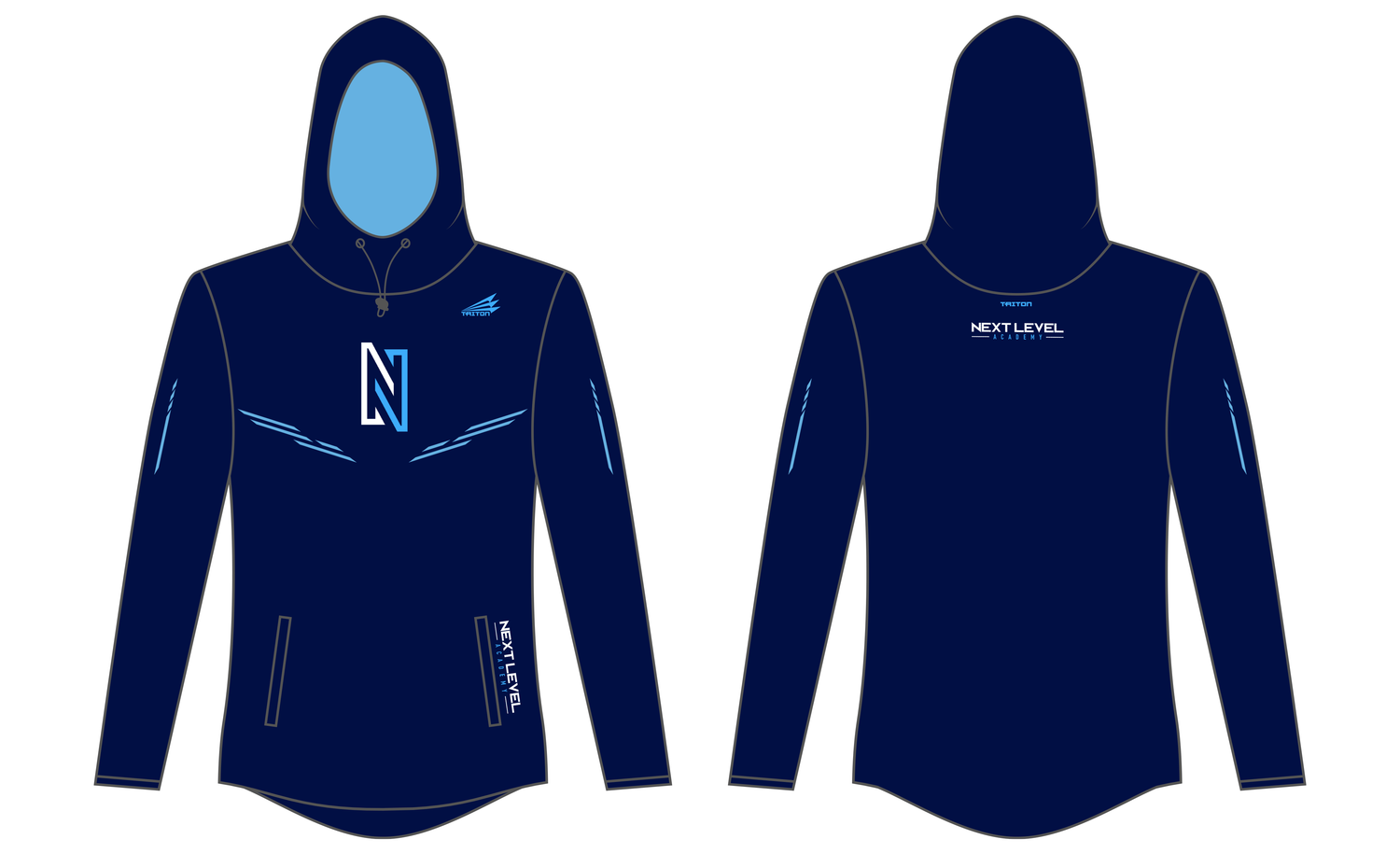 Next Level Academy Custom QuadFlex Hoodie