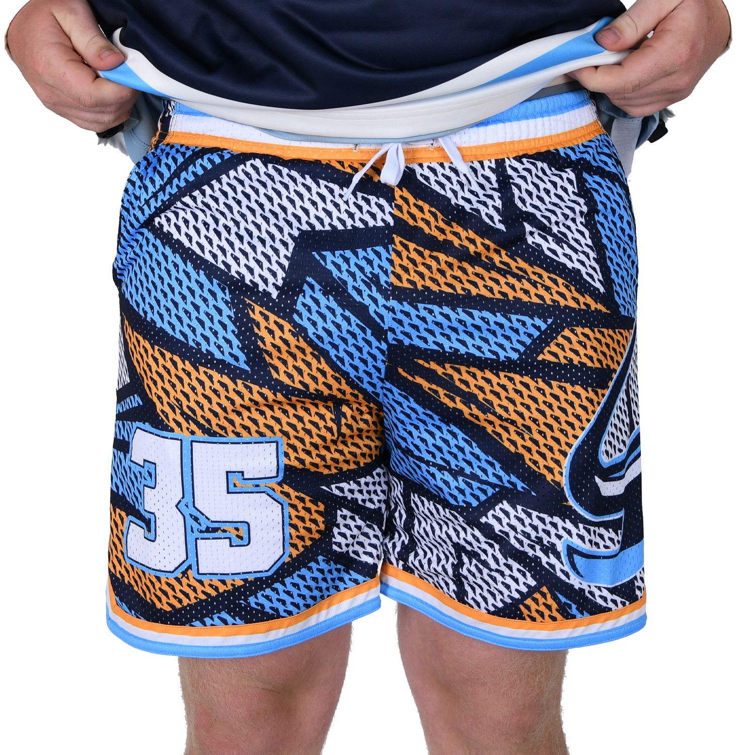 Triton Rays Custom Retro Mesh Shorts