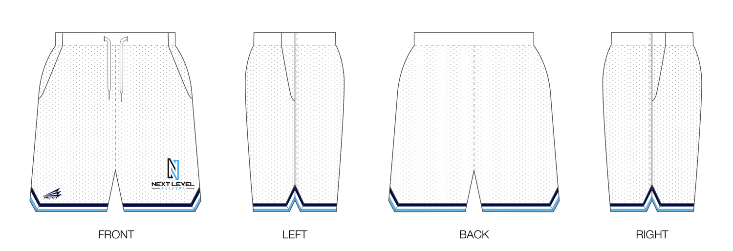 Next Level Academy Custom Retro Mesh Shorts
