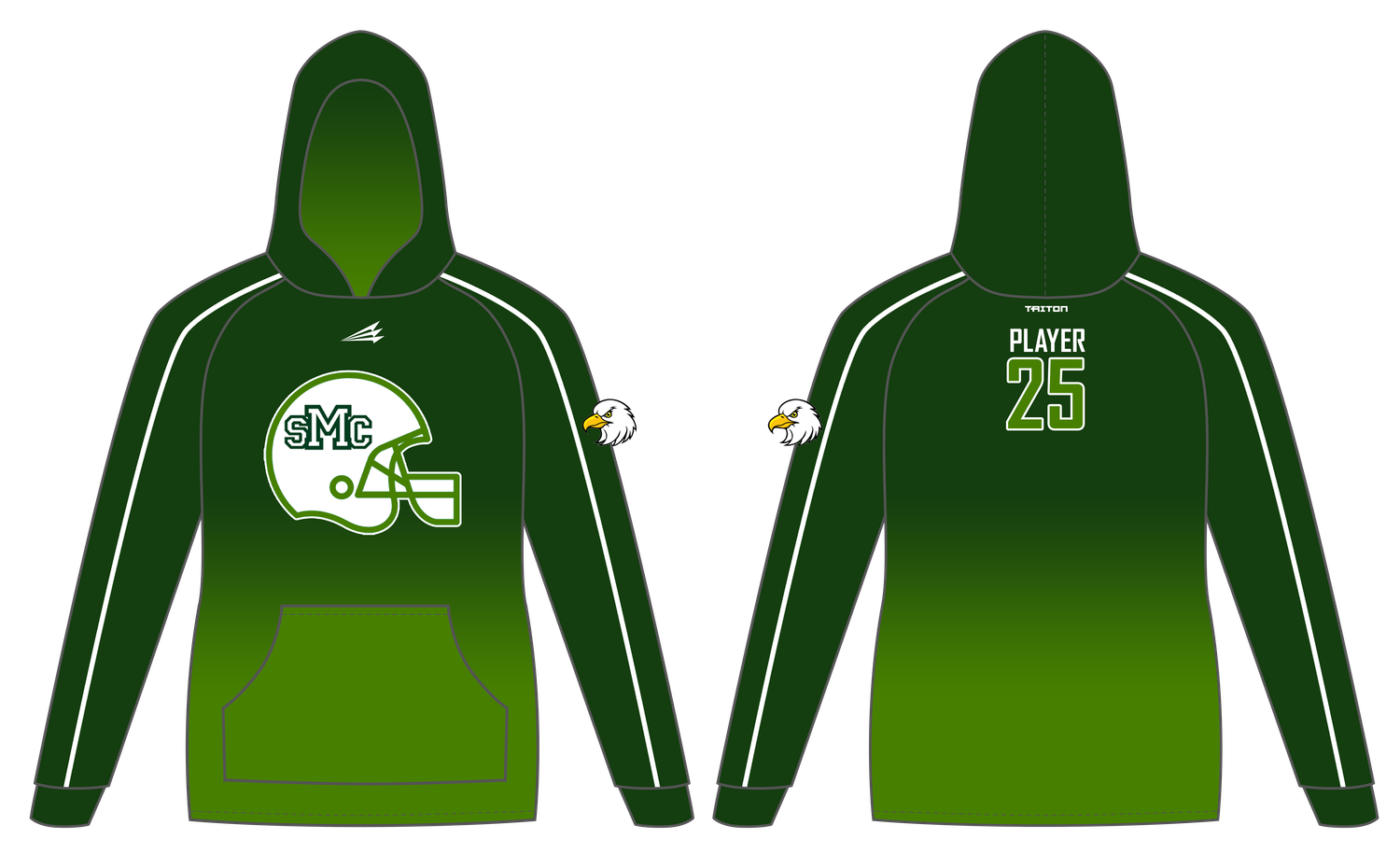SMC Eagles Football Custom Vulcan Hoodie