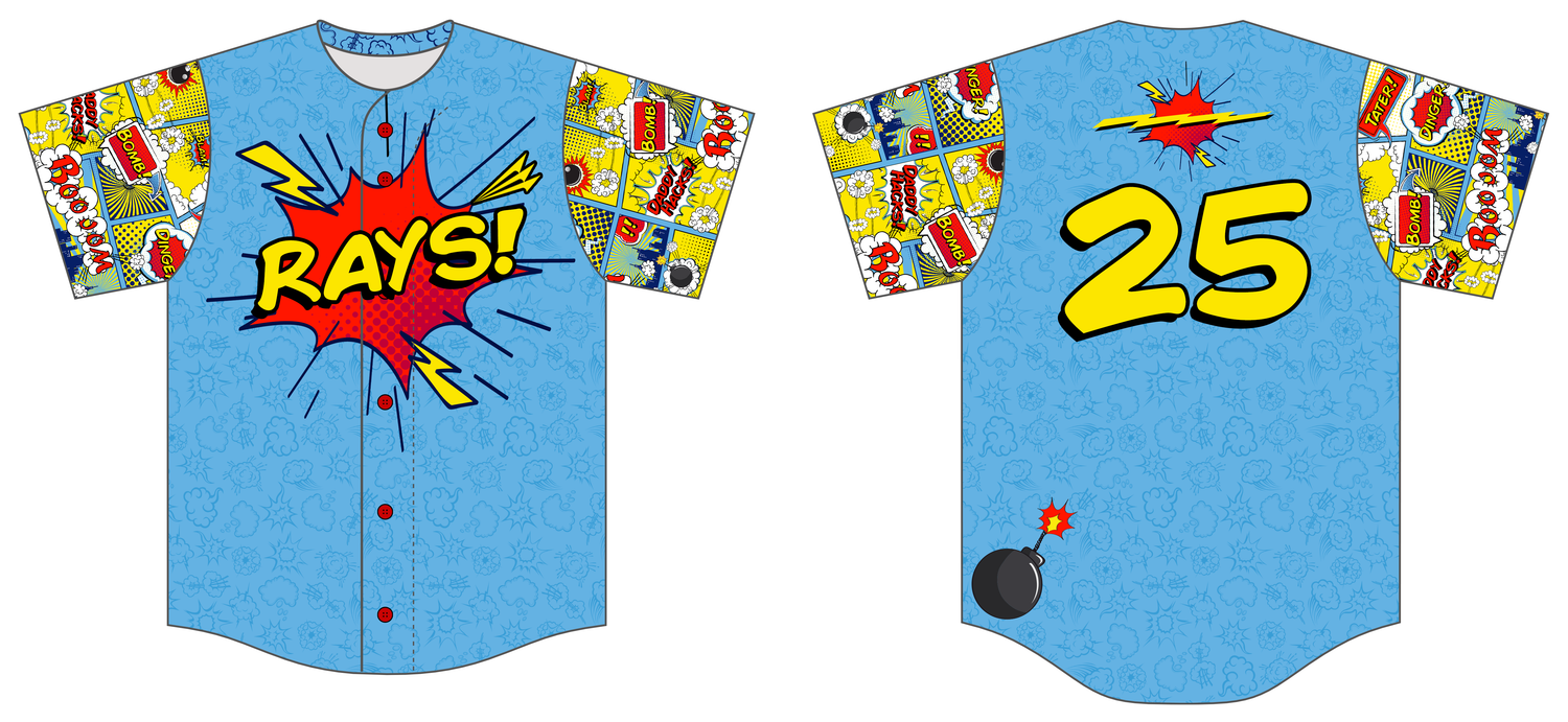 Triton Rays Custom Baseball Jersey