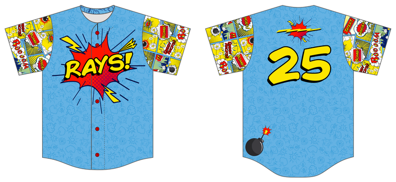 Triton Rays Custom Baseball Jersey
