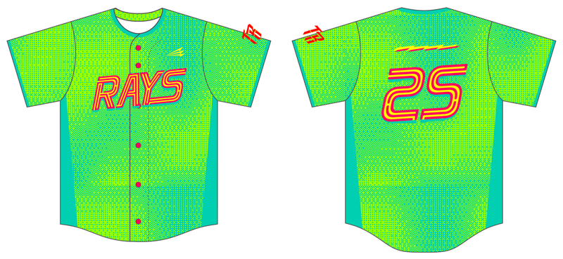 Triton Rays Custom Baseball Jersey