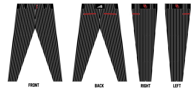 Belle Chasse Cardinals Custom Athletic Baseball Pant #BP1C