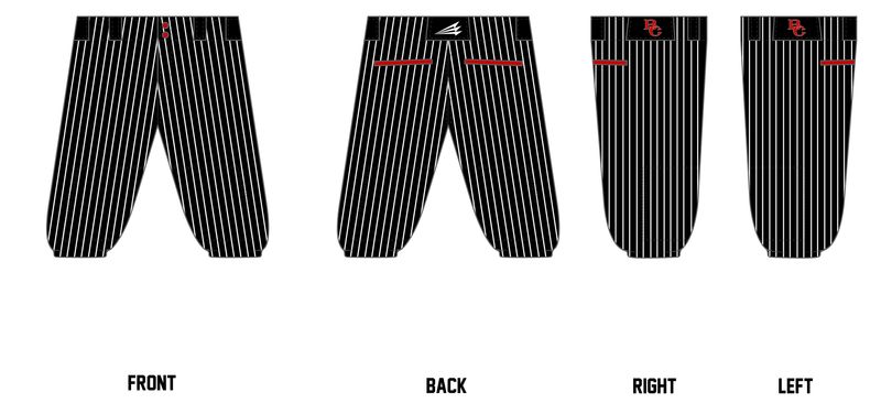 Belle Chasse Cardinals Custom Knicker Baseball Pant #BP1CK