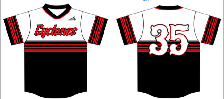 Somers Cyclones Custom HexaFlex Baseball Jersey #5