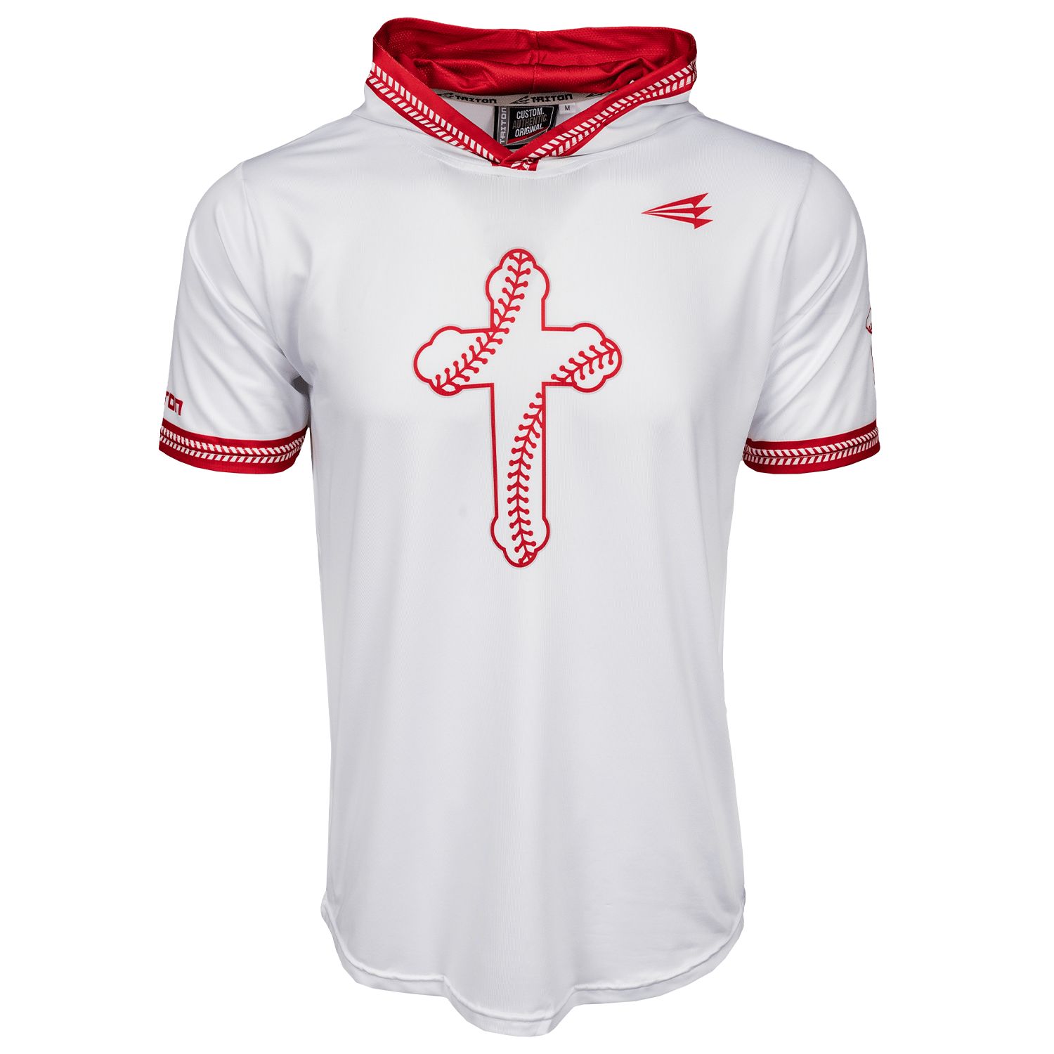 Baseball Seam Cross HyperMAX Short Sleeve Hoodie
