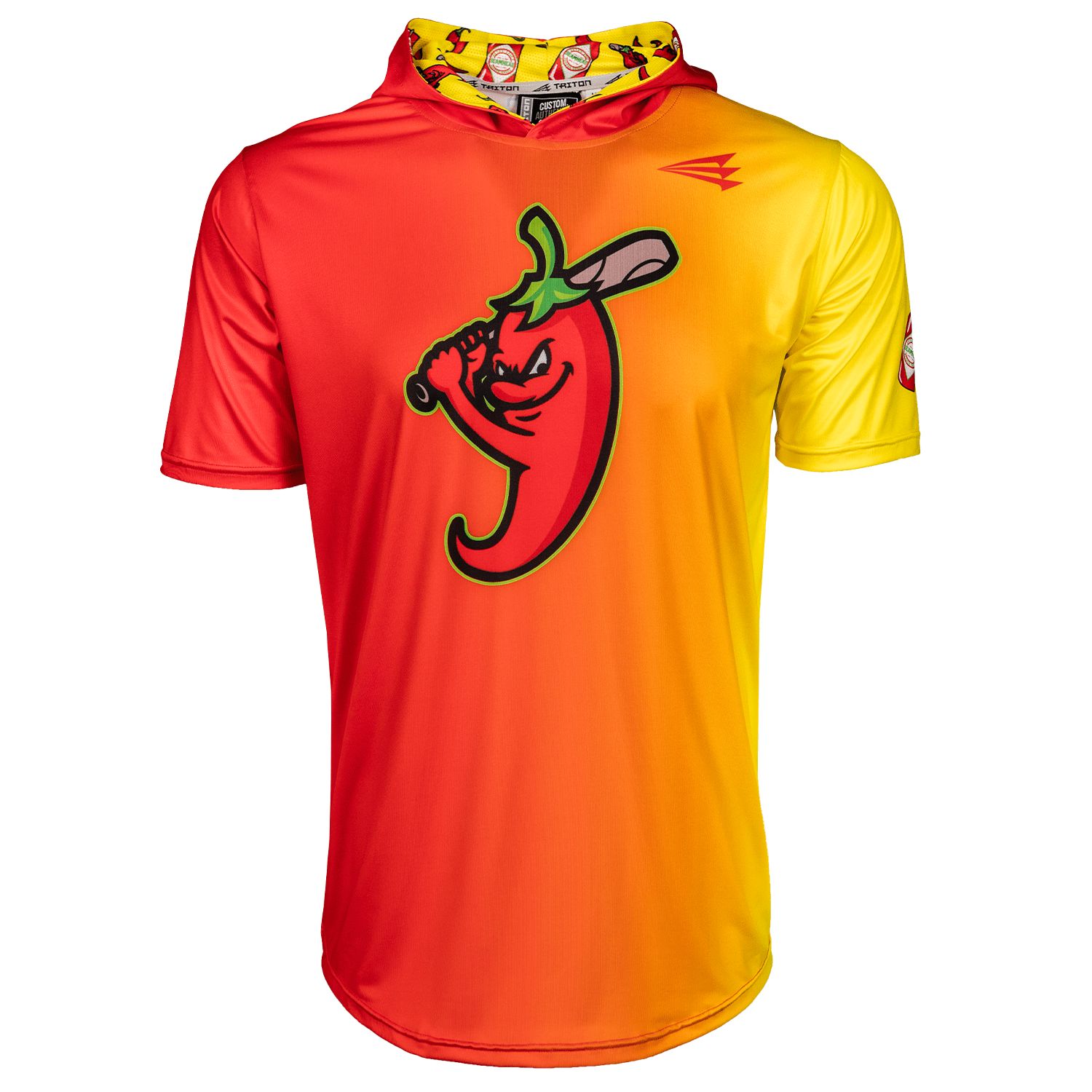 Ghost Peppers Baseball HyperMAX Short Sleeve Hoodie
