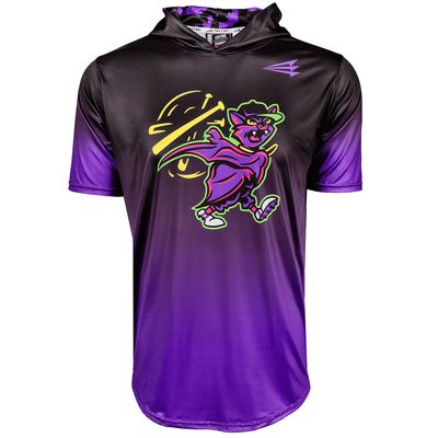 Bat Flips Baseball HyperMAX Short Sleeve Hoodie NEON