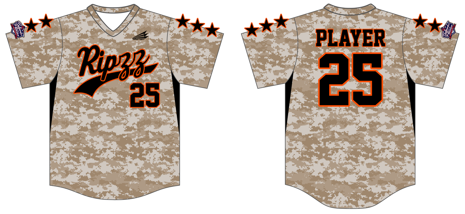 Ripzz Baseball Custom Hexaflex Baseball Jersey #J5B