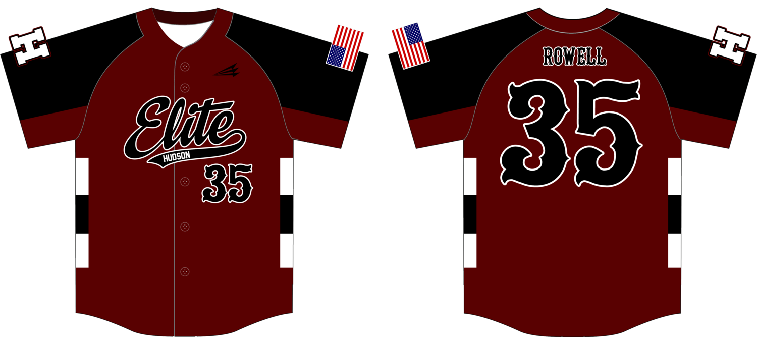 Hudson Elite Custom HexaFlex Baseball Jersey #9D