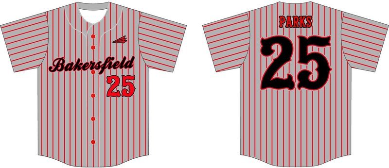 Bakersfield Sliders Custom HexaFlex Baseball Jersey #2b