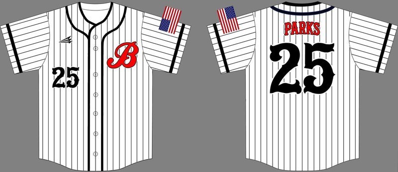 Bakersfield Sliders Custom HexaFlex Baseball Jersey #3