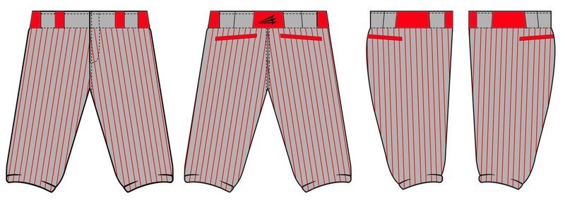 Bakersfield Sliders Custom Stacheman Elite Knicker Baseball Pant #BP2a