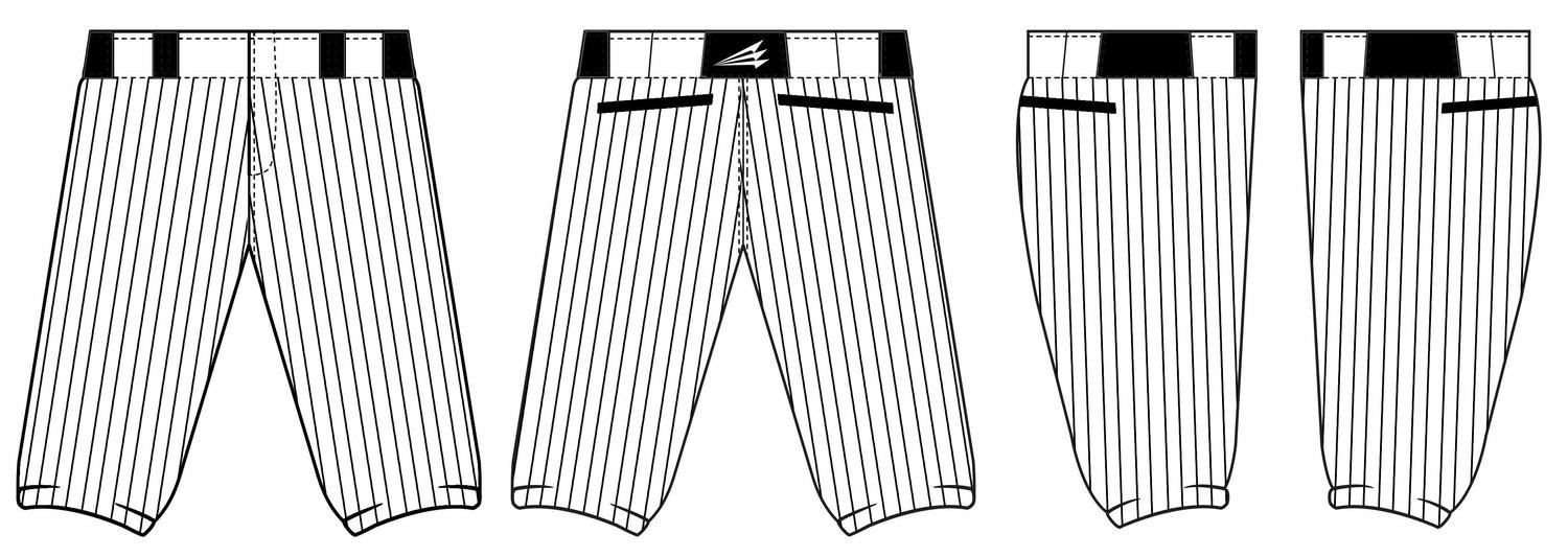 Bakersfield Sliders Custom Stacheman Elite Knicker Baseball Pant #BP3a