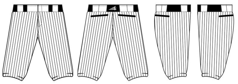 Bakersfield Sliders Custom Stacheman Elite Knicker Baseball Pant #BP3a