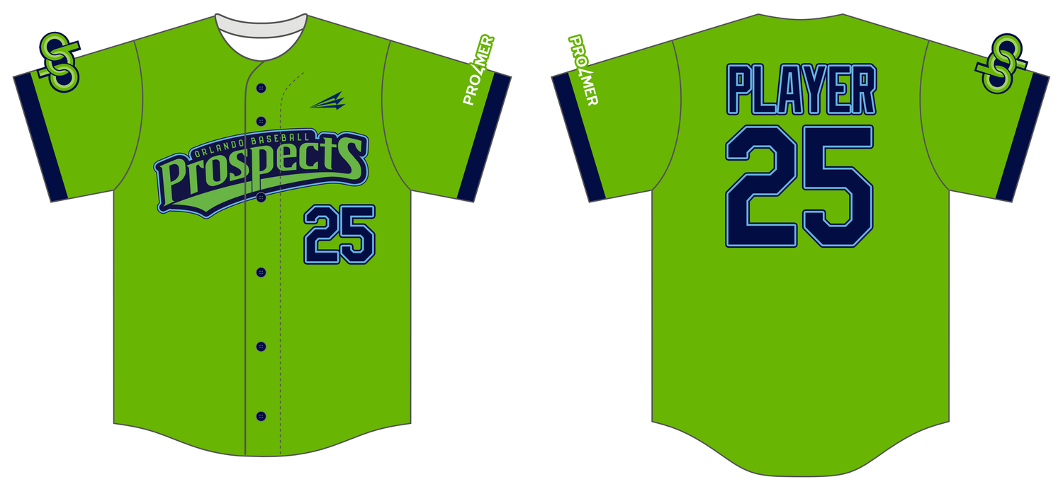Orlando Baseball Prospects Custom NanoDri Baseball Jersey #J9C