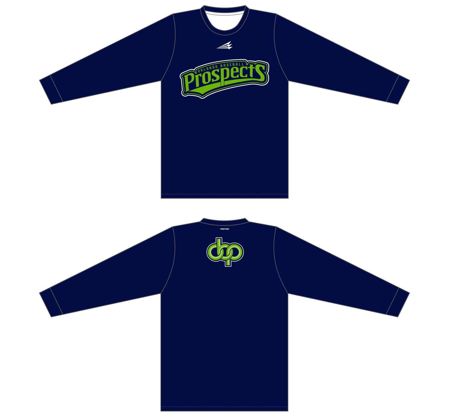 Orlando Baseball Prospects Custom Longsleeve HyperTee #LHT1