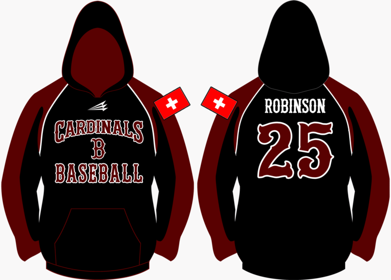 Bern Cardinals Baseball Custom Vulcan Hoodie #VH1