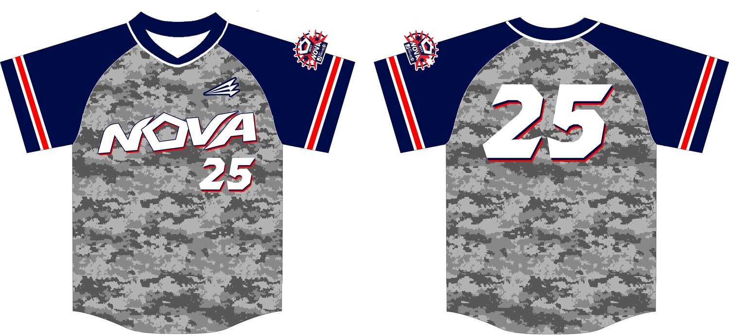 NOVA Baseball Team Custom HexaFlex Jersey #2c