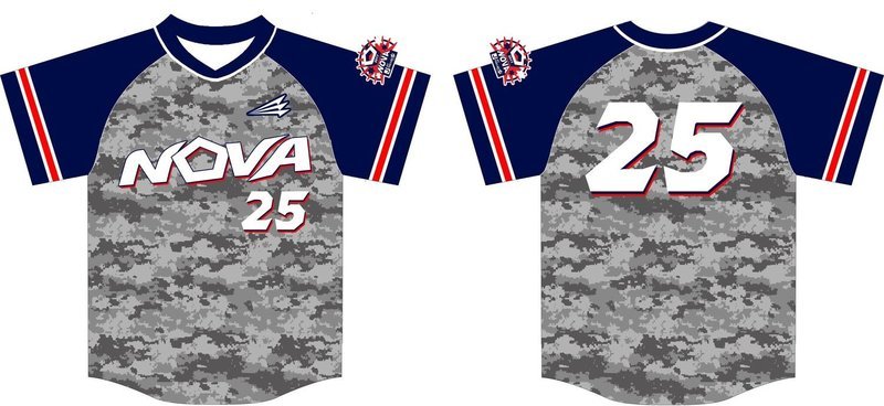 NOVA Baseball Team Custom HexaFlex Jersey #2c