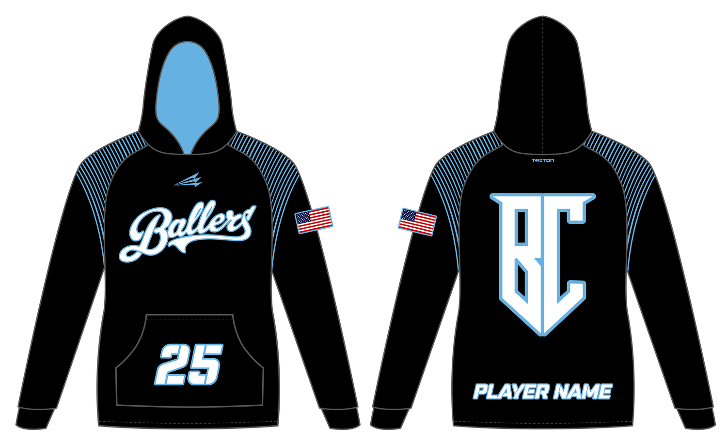 BC Ballers Custom Vulcan Hoodie #VH2B