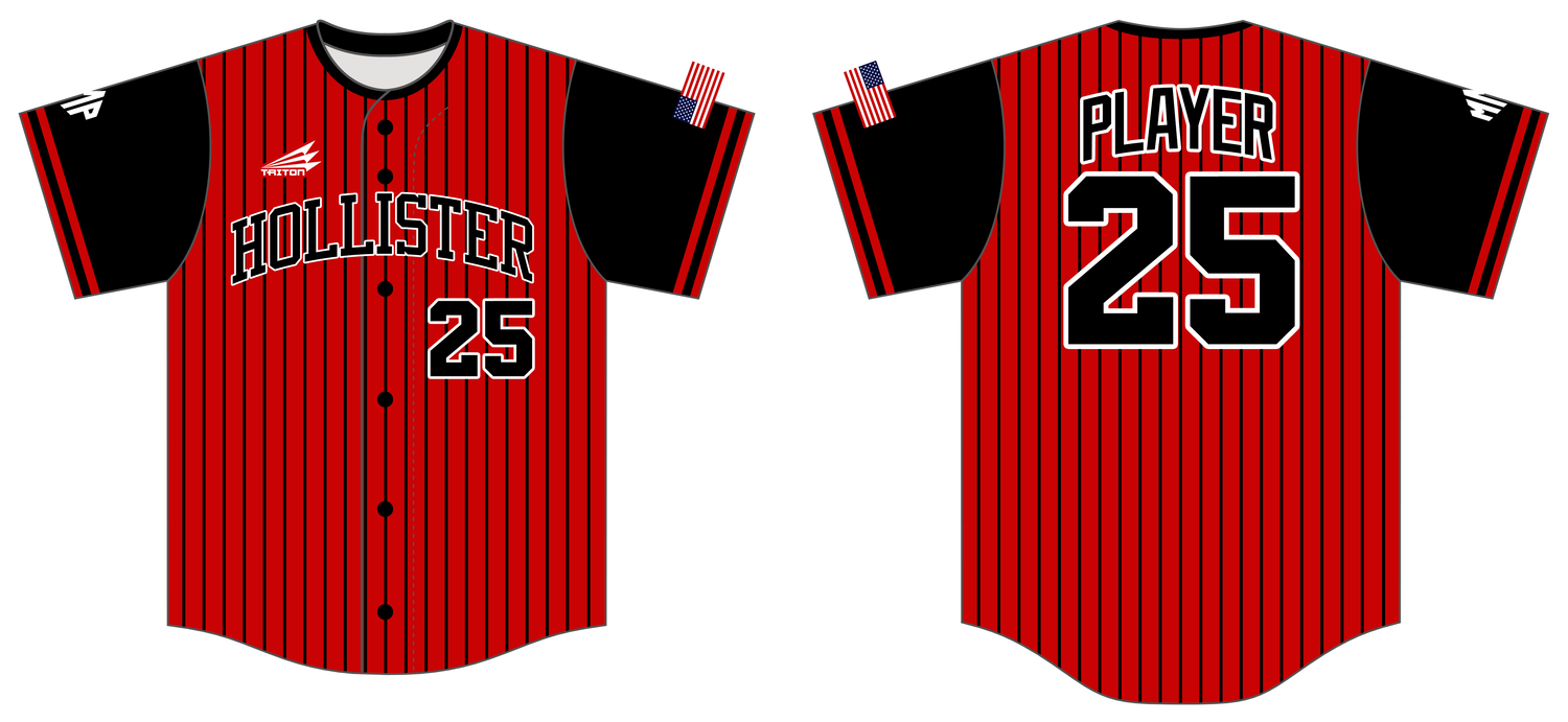 Hollister Headhunters Custom NanoDri Baseball Jersey #J13B
