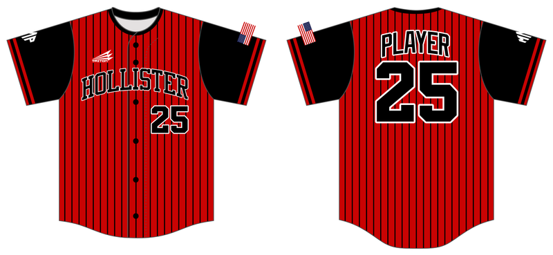 Hollister Headhunters Custom NanoDri Baseball Jersey #J13B