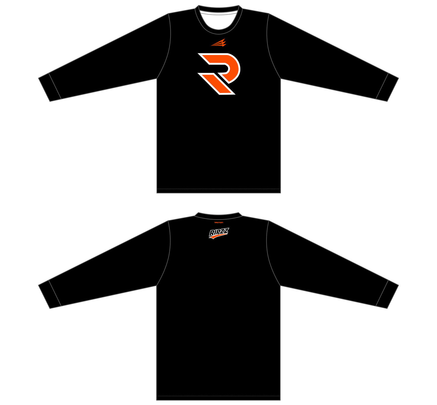 Ripzz Baseball Custom Longsleeve HyperTee #LHT1