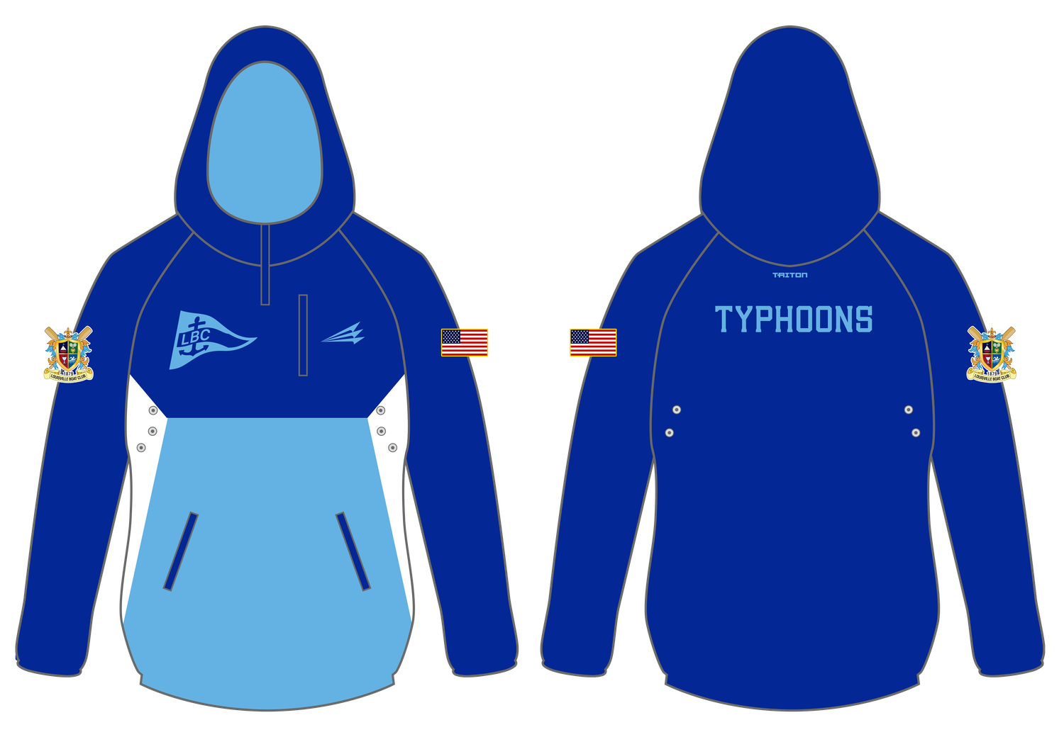 LBC Typhoons Custom Gladiator Hoodie LBC Typhoons Custom Gladiator Hoodie