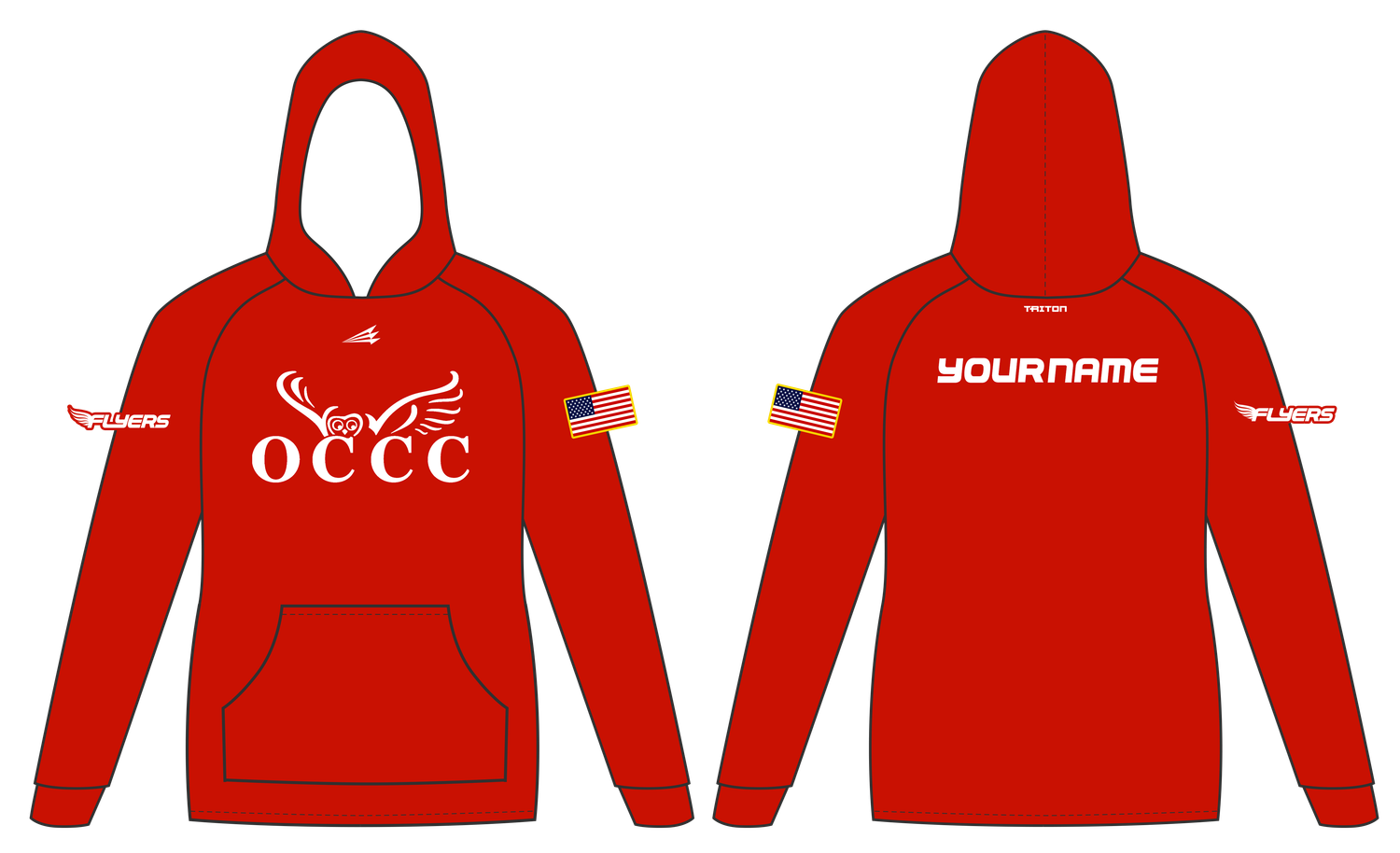 OCCC Flyers Custom Vulcan Hoodie