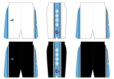 Blaine Youth Basketball Custom HexaFlex Crossover Reversible Basketball Shorts #BS6C, BS6D