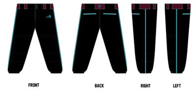 Shiprock High School Lady Chieftains Custom Fastpitch Pant #FP3