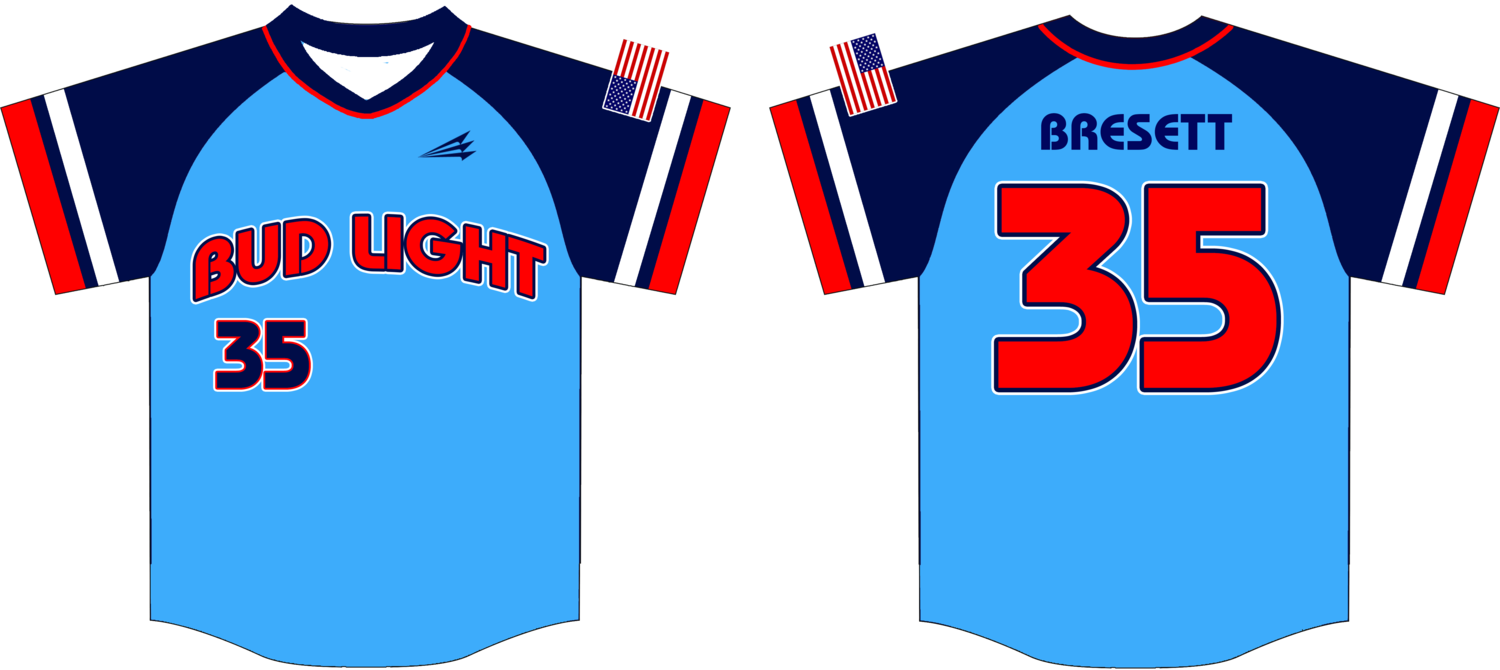 Bud Light Custom NanoDri Baseball Jersey #2B