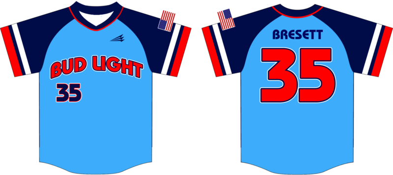 Bud Light Custom NanoDri Baseball Jersey #2B