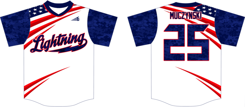 New Lenox Lightning Custom HexaFlex Baseball Jersey #1