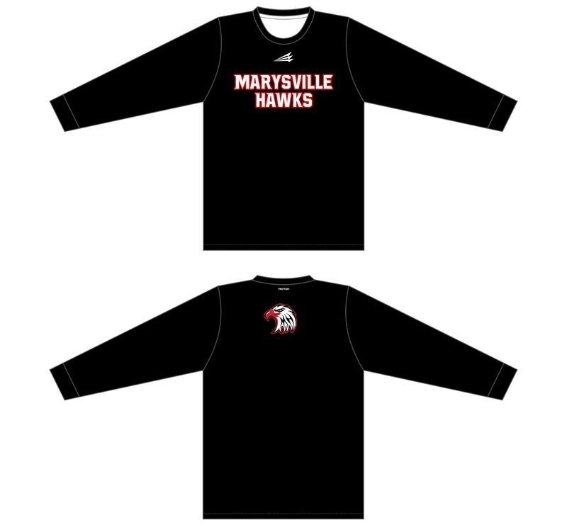Marysville Hawks Custom Longsleeve HyperTee #LHT1