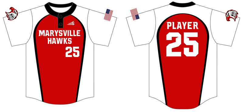 Marysville Hawks Custom Hexaflex Baseball Jersey #J19