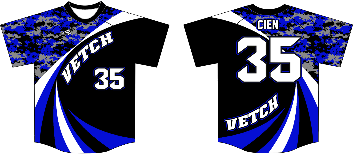 VETCH Custom HexFlex Baseball Jersey Design #1B