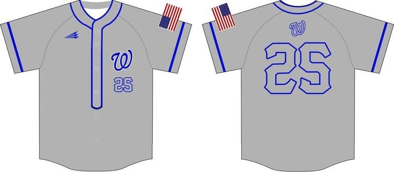 Woodbridge Raiders Custom Baseball Jersey Design #7D