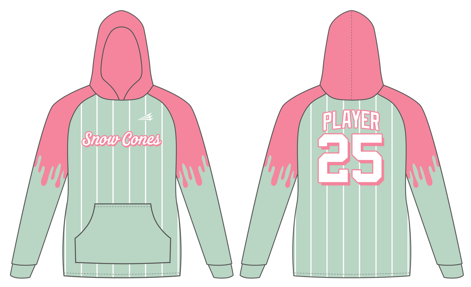 Snow Cones Custom Vulcan Hoodie #VH1B