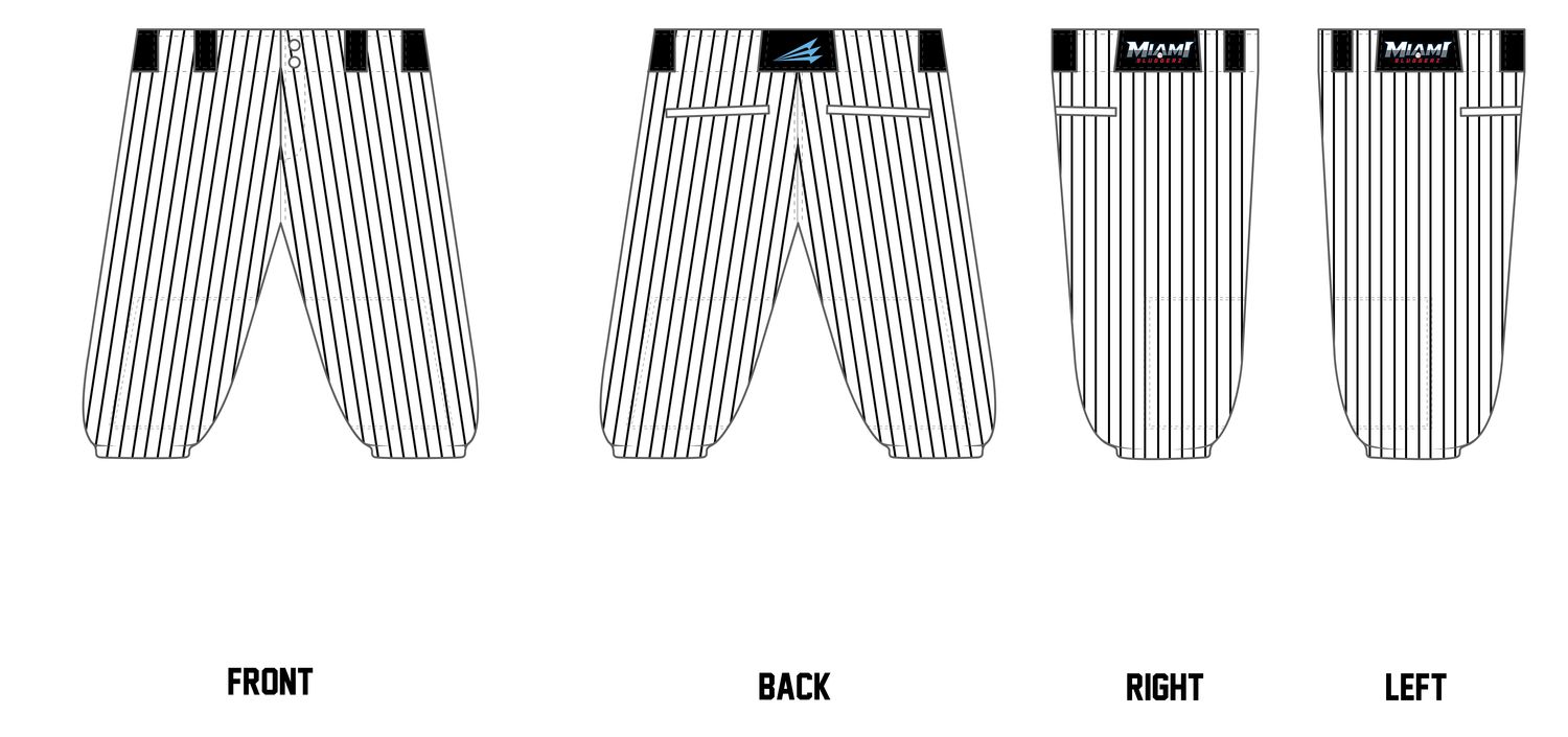 Miami Sluggerx Custom Knicker Baseball Pant #BP2K