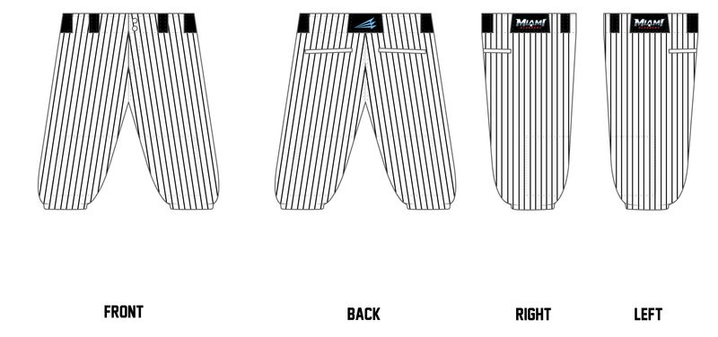 Miami Sluggerx Custom Knicker Baseball Pant #BP2K