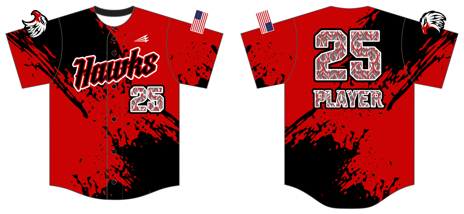 Marysville Hawks Custom HexaFlex Baseball Jersey #J14B