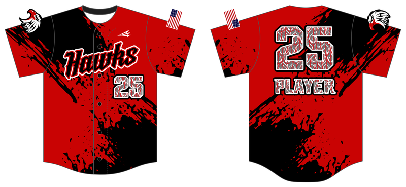 Marysville Hawks Custom HexaFlex Baseball Jersey #J14B