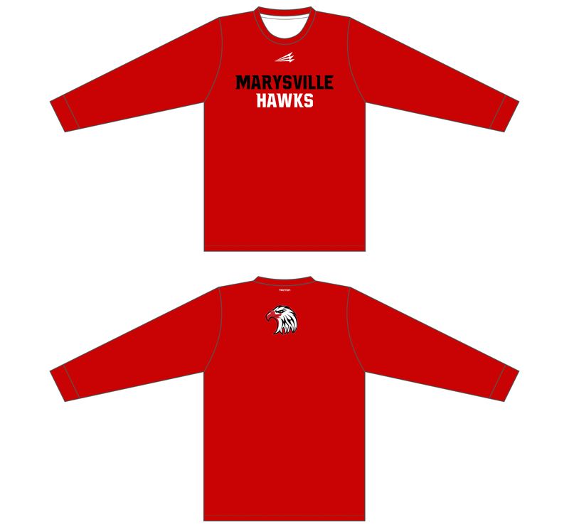 Marysville Hawks Custom Longsleeve HyperTee #LHT2