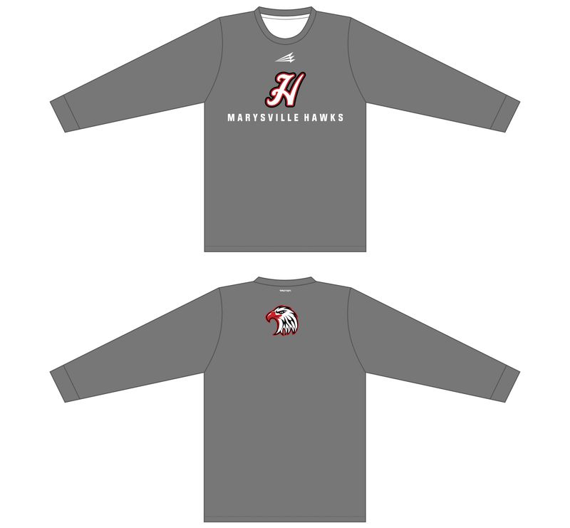 Marysville Hawks Custom Longsleeve HyperTee #LHT3